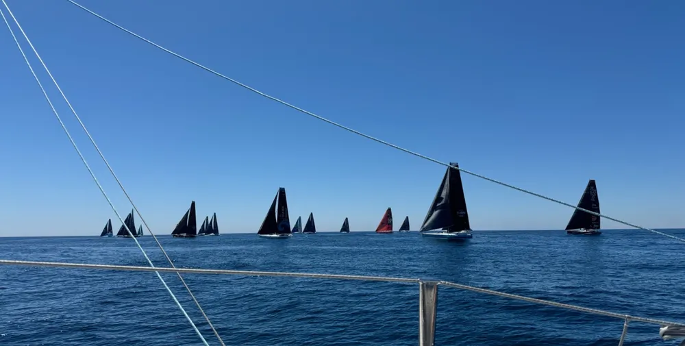 À bord de DMG Mori, photo du départ prise par Kojiro Shiraishi.