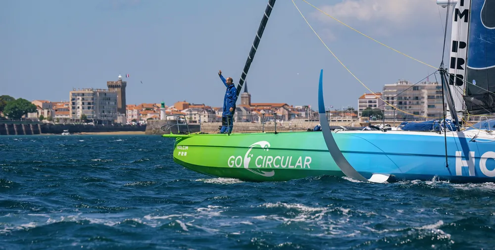 Nicolas Lunven arrive aux Sables d'Olonne